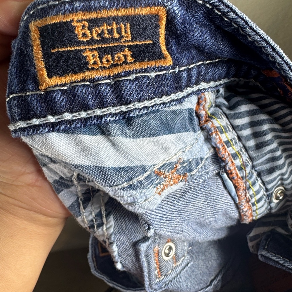 Rock Revival Betty boot Women's Dark Blue Boot Cut Jeans - Picture 15 of 16